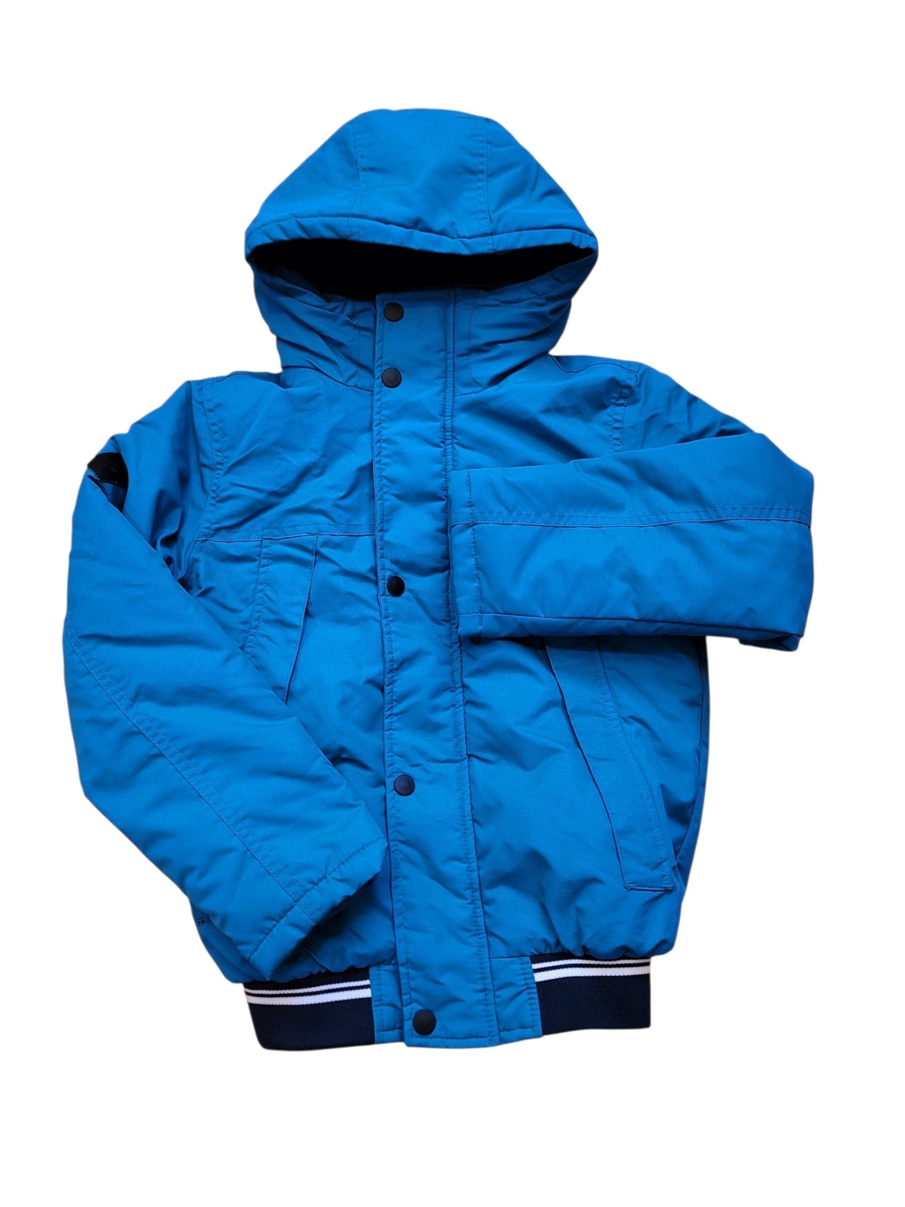 Next Blue Hooded Puffer Jacket 9y